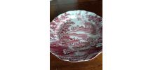 Plat rond rose