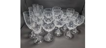 Service de verres en cristal - 18 pièces