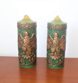 Bougies décor napoléonien en relief