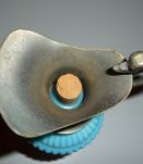 Aiguière en Opaline et étain