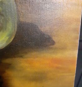 Petit tableau huile sur toile