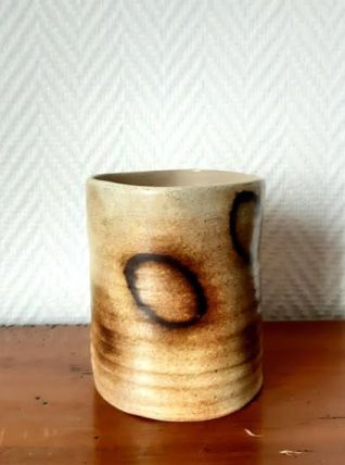 Vase gobelet en céramique vintage 