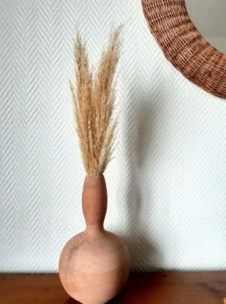 Vase gourde en terre-cuite émaillée style antique