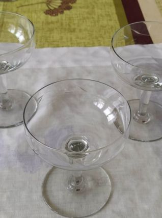 12 coupes à champagne vintage 
