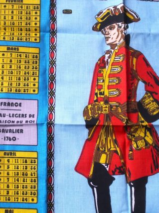 Torchon calendrier 1977