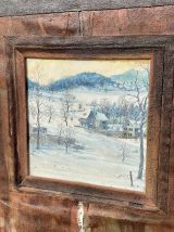 Peinture grand format "Porte" Maurice Mathieu