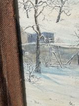 Peinture grand format "Porte" Maurice Mathieu