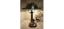Lampe à poser artisanale déco recyclage