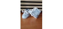 Chaussons baskets pour bébé, laine layette, tricot fait main