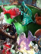 Lampe poisson en céramique Vallauris