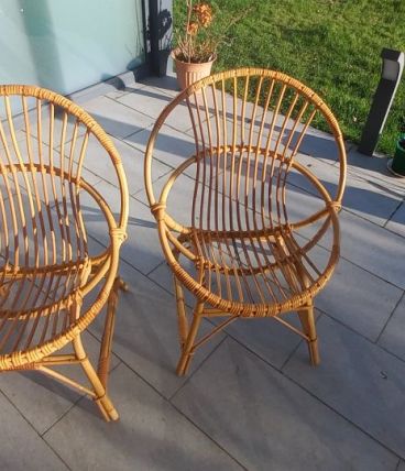 Fauteuils en rotin