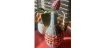 Carafe scoubidou vintage 