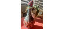 Carafe scoubidou vintage 