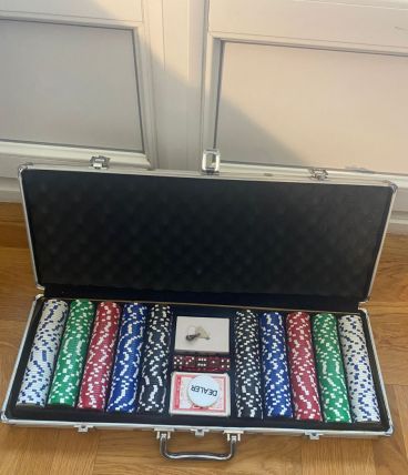 Malette Poker Premium - Ensemble de 500 Jetons, 2 Jeux de Ca