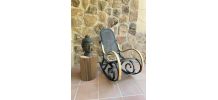 Fauteuil à bascule Bentwood gris Paris/brut