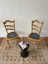 Chaise Bois Portugal Doré
