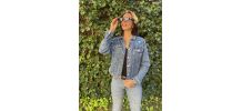 Veste Denim Cactus Crochet