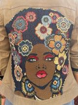 Veste Denim Afro
