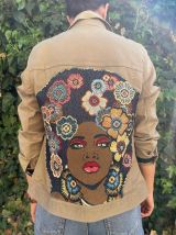 Veste Denim Afro