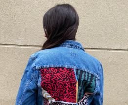 Veste Denim Patchwork Animal