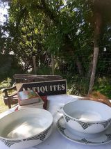 10 assiettes et Vasque de toilettes / saladier et pla