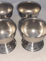 4 coquetiers inox  GUY DEGRENNE 1970