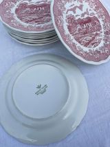 9 assiettes et saladier FONTEBASSO