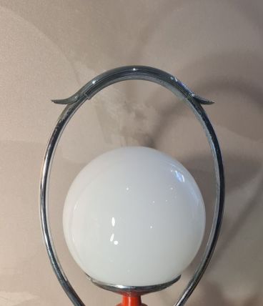 lampe  acier  peint  1960 a 70   bon etat  31x18  electrique