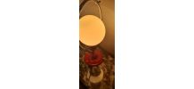 lampe  acier  peint  1960 a 70   bon etat  31x18  electrique