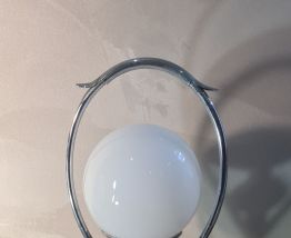 lampe  acier  peint  1960 a 70   bon etat  31x18  electrique