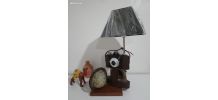Lampe à poser déco recyclage appareil photo vintage