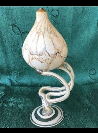 Lampe à huile en verre soufflé 