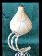 Lampe à huile en verre soufflé 