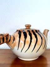 Théière céramique tigre kitsch 