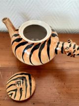 Théière céramique tigre kitsch 