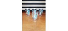 Ensemble de 4 petits verres liqueur Myosotis Suède LUMINARC