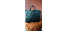 Cartable souple cuir de vachette porte documents  marron 