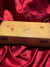 Coffret en bois décoré angelots 