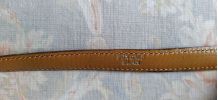 Ceinture fine rouge hermès en box calf 
