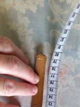 Ceinture fine rouge hermès en box calf 