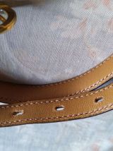 Ceinture fine rouge hermès en box calf 