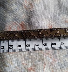 Ceinture reptile beige  boucle dorée 