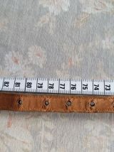 Ceinture fine reptile verte  belle boucle année 30/40