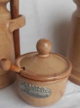 set de pots a cornichons /moutardier anciens