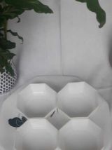 Set coupelles a dessert et plat de service arcopal anais