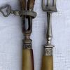 duo vintage rare fourchette et manche a gigot