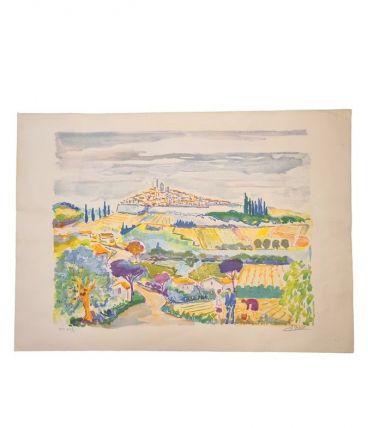 Lithographie signée Jean Claude Picot