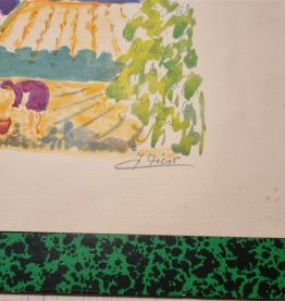 Lithographie signée Jean Claude Picot
