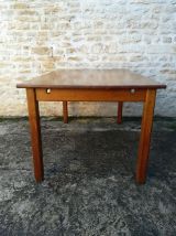 Table de ferme en chêne 2 allonges 
