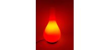 Lampe en opaline orange